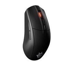 스틸Series 라이벌 3 무선 게이밍 마우스 배터리 수명 400시간 이상 듀얼 무선 2.4GHz 및 블루투스 500만~6000만 18 000CPI 트루무브 에어 광학 센서(, Rival 3, Wired