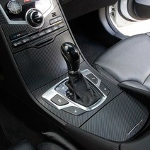 그랜져 HG 기어 센터페시아 콘솔 패널 데칼스티커, 센터 (큰버튼 블랙유광)