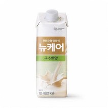 웰라이프 영양보충 대상웰라이프 뉴케어 구수한맛 200ml x 30팩 (CS캡) 고단백 간식 노인식 영양균형식 체중조절, 19set