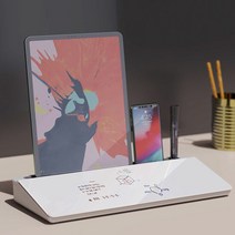 에임하이 데스크 미니 화이트 글라스 유리 보드 유리칠판, 단품