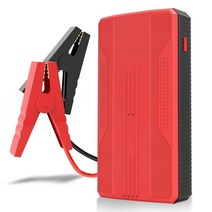 점프스타터 20000mah 자동차 점프 스타터 휴대용 충전기 12V 시작 장치 가솔린 디젤 비상 배터리 부스터 보, 01 빨간