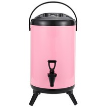 보온물통 두유통 밀크티통 노점 대용량 죽통 국그릇, 핑크페인트 8L