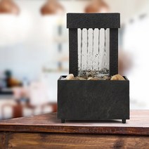 수기운보충 물레방아 벽천분수 연못 태양광분수 패션 물 분수 수제 홈 데스크탑 실내 흐르는 물 공예 홈 인형