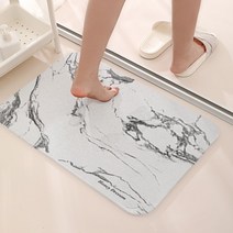 FASEN 규조토 발매트 멀티 사이즈, 대리석색