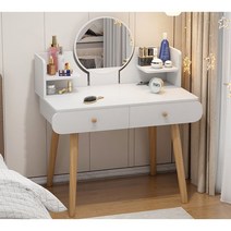 YISOKO 서랍 화장대 거울포함 (당일출고 2영업일 이내에 배달하다), 흰색