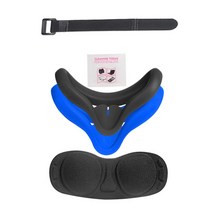VR VR기기오큘러스 퀘스트 2 용 실리콘 커버 내구성이 좋고 편안한 눈가리개 및 아이 VR 액세서리 드롭, 02 Black blue