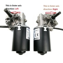 24VDC 고토크 웜기어 감속기모터 30rpm 50rpm 100rpm 웜기어 모터 와이퍼, Axis direction Left