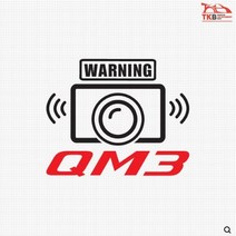 MF QM3 로고 블랙박스 데칼스티커 TKBL-99, 블랙