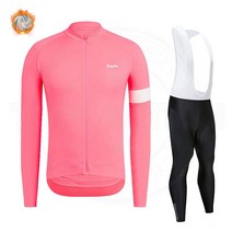 등산 방한복 겨울 -남성용 긴 소매 따뜻한 양모 사이클링 의류 셔츠 세트 도로 자전거 유니폼 산악 서스펜더 2023 년 신제품