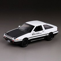 1:32 이니셜 D AE86 합금 금속 장난감 자동차 모델 다이캐스트 차량 만화 미니어처 스케일 모델 자동차, Black, Black
