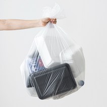 배접 재활용 분리수거 쓰레기 비닐 봉투, 80L 검정 100매, 100개