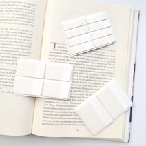 화이트 심플 인덱스 플래그 라벨 책갈피 탭 북마크, 화이트인덱스(소+대)