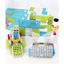 (다르담) 과학교구 체인저 로봇 블록 브레인업 B 153pcs
