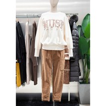 [르니앤맥코이] MI01TS600 영문패치 크롭 기모맨투맨