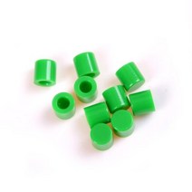 택타일 50 개몫 촉각 푸시 버튼 스위치 캡 6mm 자동 잠금 라운드 키, green