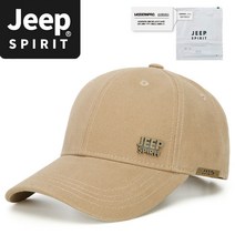 JEEP SPIRIT 스포츠 캐주얼 야구 모자 CA0152 + 전용포장, 사계절, 카키, 카키