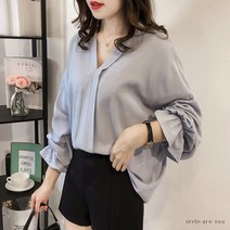 스타일아유 프릴 소매 블라우스
