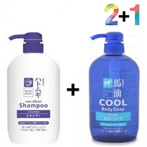 하또무기 율무 샴푸 냄새 사춘기 두피 가려움 60대, 율무샴푸 2개_라벤더스크럽 1개