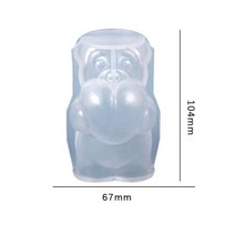 곰돌이몰드 실리콘몰드제작 3D 앉아 포옹 심장 곰 실리콘 양초 금형 DIY 아로마 석고 비누 수지 수제 베이킹 초콜릿 케이크 금형110024, Standing Bear
