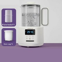 800w 다기능 항온 냄비 아기 분유 양조 기계 따뜻한 우유 장치 전기 주전자 가정용 1.5l, 흰색 03, 에게