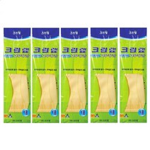 크린랩 식품용 식품전용 고무장갑 대 L(옵션선택), 5개