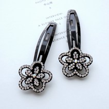 [리본크림] 블랙큐빅핀 실핀 특가_5900~고급 블랙큐빅 라인 헤어핀 집게핀 똑딱핀 큐빅 리본핀 모음