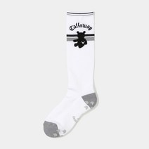 캘러웨이 2022 베어 여성 하이삭스 양말 C22293205, 화이트