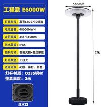 마당 정원 스트릿 거리 태양광 가로등 태양열 조명 야외 등, E6000W+2M+다이아몬드리플렉터