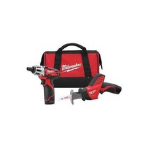 Milwaukee 밀워키 TOOL 2490-22 도구 M12 무선 리튬 이온 2개 콤보 키트