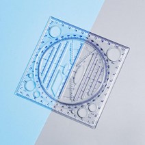 회전 원형자 드로잉 눈금 패턴도형 그리기 다용도자 눈금자 사무용품 재단자 측정자 사무용자