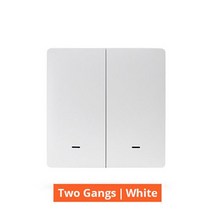 Benexmart Zigbee 무선 장면 스위치 푸시 버튼 Smartthings 1 2 3 4 갱 원격 제어 Tuya 스마트 장치 블랙 그레이, 08 White 2-Gang