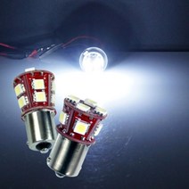 자동차 순정 램프 DIY 교체용 국산 LED 전구 캠핑카 버스 화물차 트럭 트레일러 픽업, 레드LED 12V용 14발 더블, 상세페이지참조