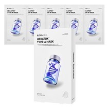 헥사톡스 바르는 보톡스 앰플 펩타이드 주름개선/리프팅/탄력 팩 30g 블룸힐 마스크팩, 5개입, 6박스