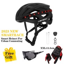 스쿠터 헬멧 Cairbull-전기 스쿠터 사이클링 헬멧 턴 시그널 LED 조명 장착 산악 자전거 성인용, 12 C10 Matte Black-4