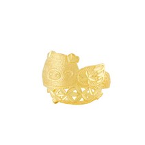 바울레토 24k 순금 3.75g 엔젤피그 돌반지 아기반지