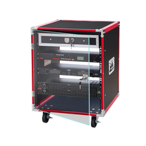 오디오 캐리어 음향 오디오 항공박스 캐비닛 무대 공연, 12U + 전면 투명 도어