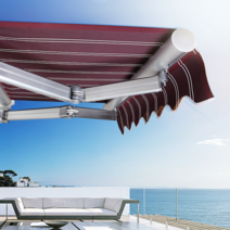 전원주택 고정어닝 천막 케노피천막 테라스가림막, 가후형 폭 5m*신장 3.0m