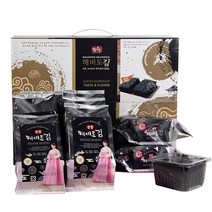광천 궁중 해비토 김 뚜껑 있는 식탁 김 조미김 14g x 15봉 명절선물