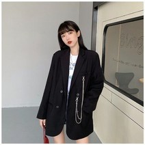 Hoshino Diary 시크 더블 버튼 루즈핏 재킷