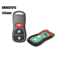 Jingyuqin kbrastu15 인피니티 닛산 함대 프론티어 무라노 패스 파인더 퀘스트 타이탄 xterra 34b 용 원격 자동차 키 315433mhz id46, 버튼 3개