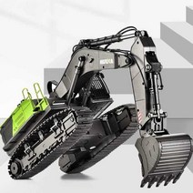 대형 중장비 굴삭기 원격제어 리모컨 충전식 전기차량, 스크류 버전 22채널 굴삭기 배터리 1개