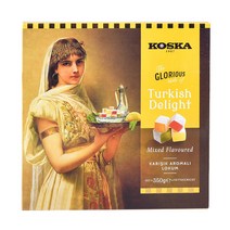 코스카 터키쉬 딜라이트 오스만 디자인 믹스플레이버 젤리, 350g, 1개