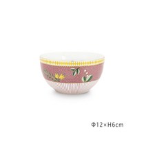 샐러드 파스타 빙수 믹싱볼 MY홈 네덜란드 핍스튜디오 핑크 팜 아일랜드 식기 시리즈 식기/과일접시 그릇, 05 51003140 딤섬볼 12cm