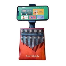 Zhile Kalimba 휴대용 칼림바 스마트 엄지 피아노 초보자 17 키 배우기 쉬운 악기 취미용 동호회, 스마트 스탠다드(와인 레드)