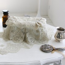 아트박스/앤코튼 앰버 골드 레이스 각티슈케이스/각티슈커버