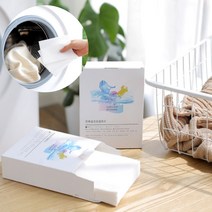 [24매]택배왔어용 이염방지시트 세탁시트 세탁티슈 물빠짐방지제 이염제거, 단품