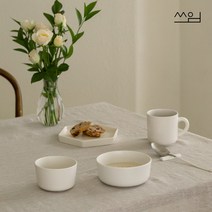 마리벨 1인 홈세트 5P (3color), 크림화이트