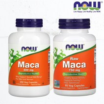 (기획상품) 나우푸드 마카 750mg 90캡슐+ 500mg 250 베지캡슐 NOW Foods Maca 로우 마카 뿌리