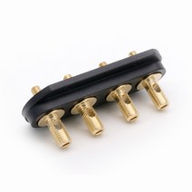 4in 1 패널 마운트 바나나 잭 커넥터 개 4mm 스레드 중간 증폭기 스피커 스페이드 터미널 바인딩 포스트 플, 한개옵션0