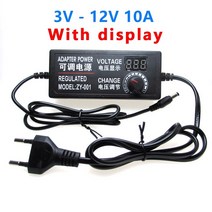 파워서플라이 전원공급장치 컴퓨터 DC전원 전원 공급 장치 어댑터 AC DC 3V 5V 9V 12V 24V 36V 1A 2A 3A 5A 10A 변압기 220V 조절 가능 디스플레, 27.With 8PCS Adapter - 3V  12V
